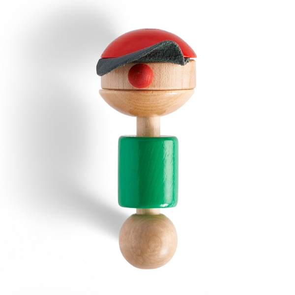Holzgriff Max - Figur mit Kappe