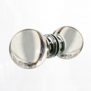 Duschtürgriff / Glastürgriff kristallklar mit Chromsockel, 60 mm
