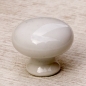 Porzellanknopf Rondello weiß