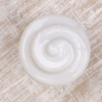 Porzellanknopf Swirl Draufsicht